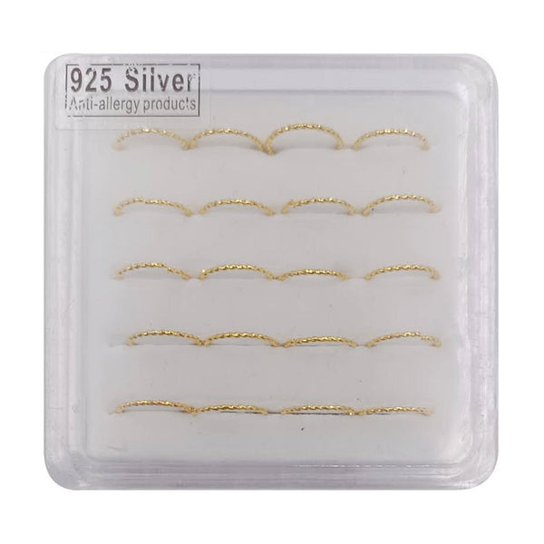 AJ - NP223G 20 PC Gold Fashion Nose Ring - CosmeticholicAJJewelryAJ - NP223G 20 PC Gold Fashion Nose Ring