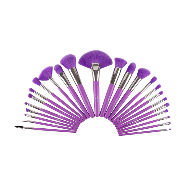 BC - B24NP : The Neon Purple 24 Piece Brush Set 3 PC - CosmeticholicCosmeticholicBC24NP3 PCBC - B24NP : The Neon Purple 24 Piece Brush Set 3 PC
