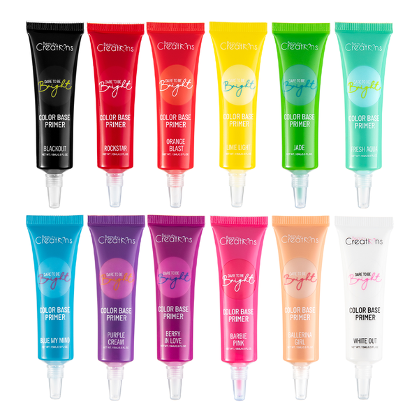 BC - EB 'Dare To Be Bright' Color Base Primer : 6 PC - CosmeticholicBeauty CreationsEyesEB01 White OutBeauty Creations EB 'Dare To Be Bright' Color Base Primer Cosmetic Wholesale - Cosmeticholic