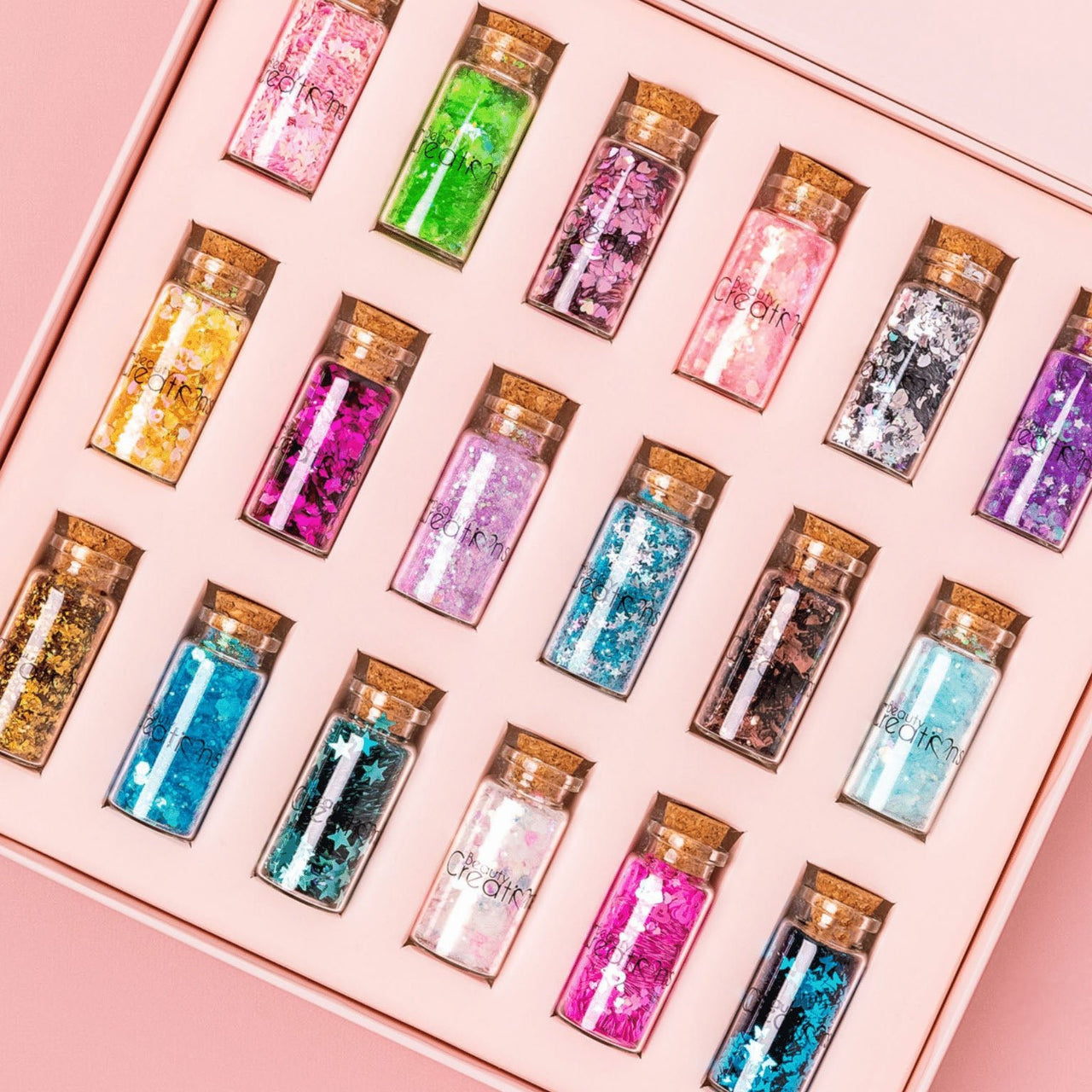 BC - GBC18BOXII : 18 Piece Glitter Box Vol.2 1 SET - CosmeticholicBeauty CreationsBCGBC182EyesBeauty Creations 18 Colors Glitter Collection Volume 2 Cosmetic Wholesale - Cosmeticholic