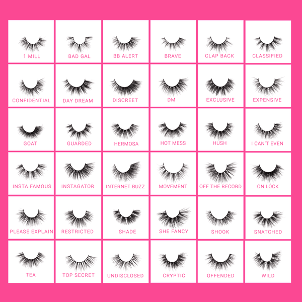 BC - ML : Faux Mink Lashes 36 Styles - 10 PC - CosmeticholicBeauty CreationsEyes01 - 1 MillBC - ML : Faux Mink Lashes 36 Styles - 10 PC