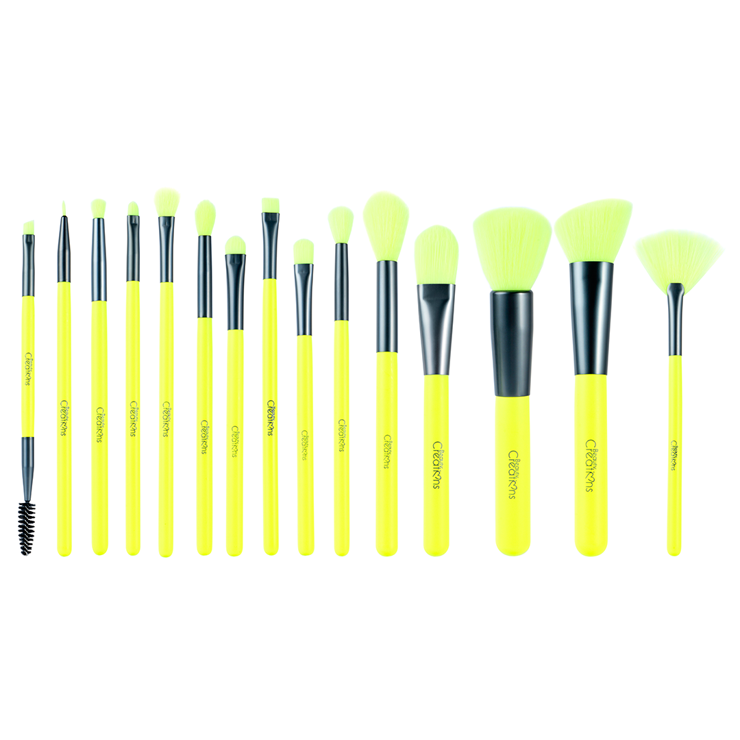 Beauty Creations Dare To Be Bright BOUJEE Neon Yellow Brushe Set Cosmetic Wholesale-Cosmeticholic