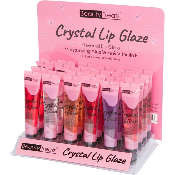 BT - 519 : Crystal Lip Glaze 2 DZ - CosmeticholicBeauty TreatsBT519LipsBeauty Treats 519 Crystal Lip Glaze Flavored Lip Gloss Wholesale - Cosmeticholic