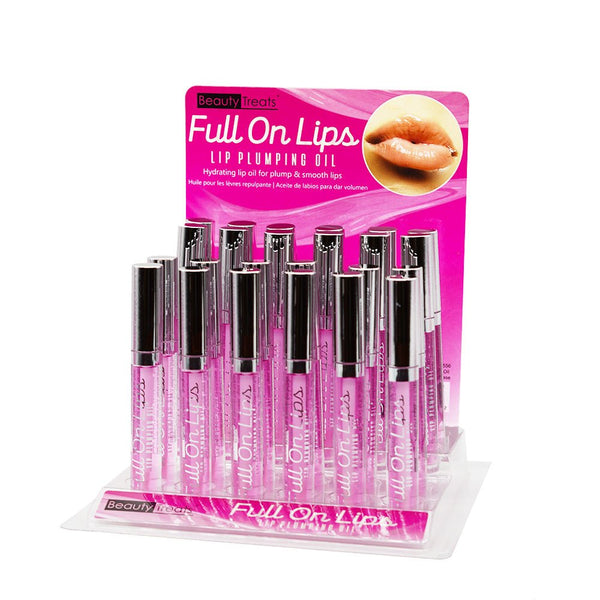 BT - 556 Full On Lips Lip Plumping Oil : 24 PCS - CosmeticholicBeauty TreatsBT556LipsBeauty Treats 556 Full On Lips Lip Plumping Oil Cosmetic Wholesale - Cosmeticholic