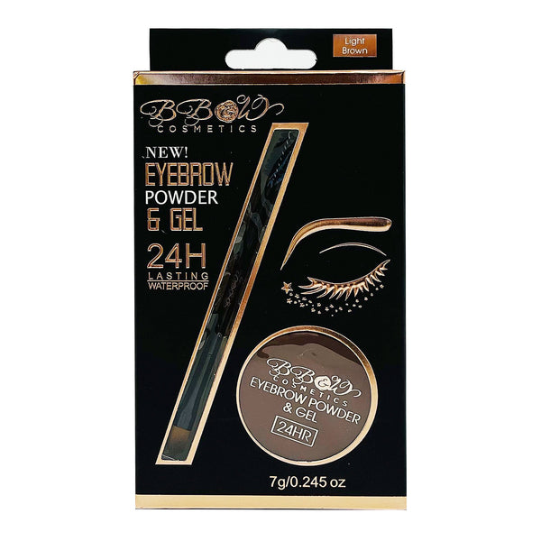 BW - YL2002003 Eyebrow Powder & Gel 'Light Brown' : 6 PC - CosmeticholicBB&W CosmeticsBWYL2002003EyesBW - YL2002003 Eyebrow Powder & Gel 'Light Brown' : 6 PC