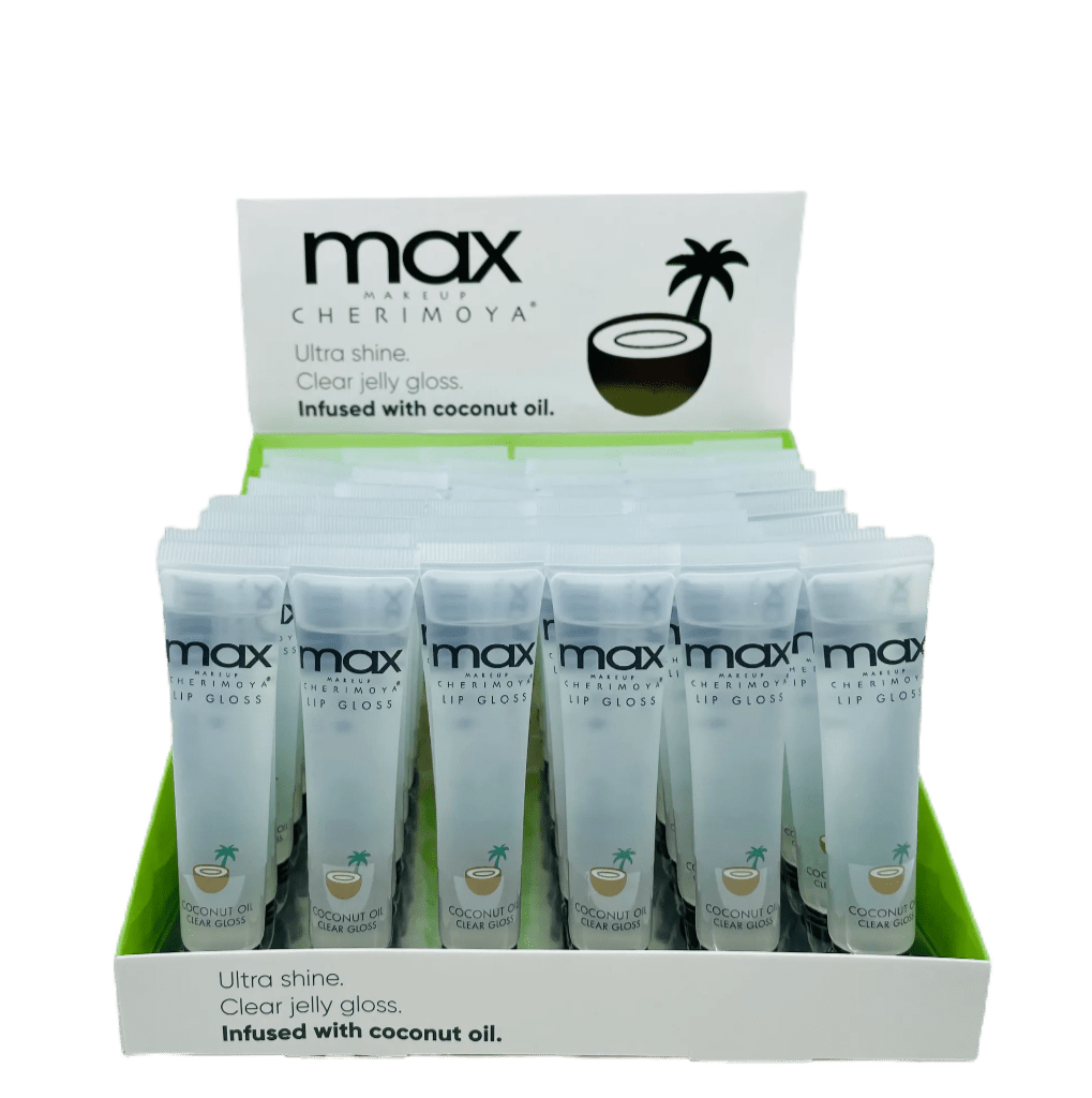 CH - MLC8289 - P : MAX Lip Gloss - Ultra Shine Clear Jelly Gloss/Coconut Oil 4DZ - CosmeticholicCherimoyaCHMLC8289-PLipsCH - MLC8289 - P : MAX Lip Gloss - Ultra Shine Clear Jelly Gloss/Coconut Oil 4DZ
