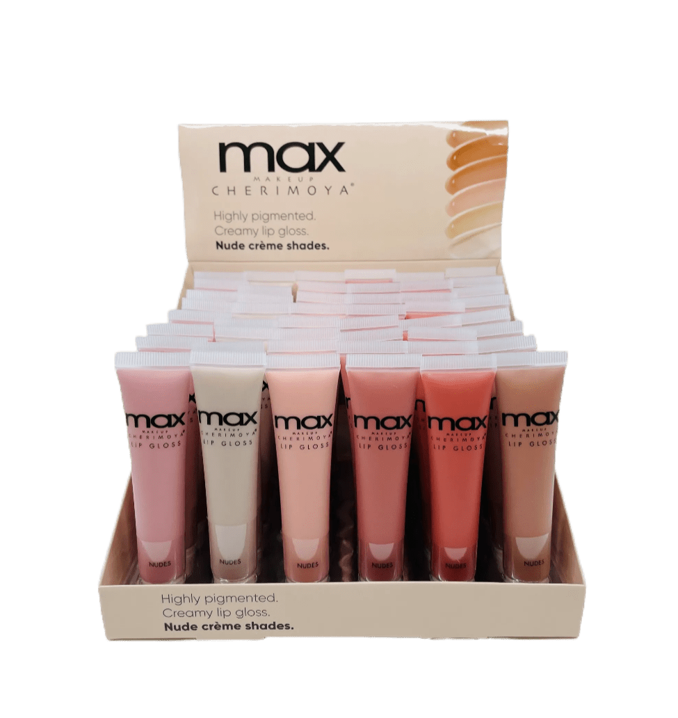 CH - MLC8309 - P : MAX Lip Gloss - Highly Pigmented Creamy Lip Gloss/Nude 4 DZ - CosmeticholiccherimoyaCHMLC8309-PLipsCH - MLC8309 - P : MAX Lip Gloss - Highly Pigmented Creamy Lip Gloss/Nude 4 DZ