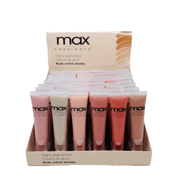 CH - MLC8309 - P : MAX Lip Gloss - Highly Pigmented Creamy Lip Gloss/Nude 4 DZ - CosmeticholiccherimoyaCHMLC8309-PLipsCH - MLC8309 - P : MAX Lip Gloss - Highly Pigmented Creamy Lip Gloss/Nude 4 DZ
