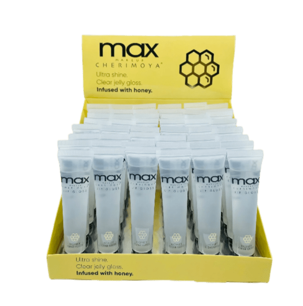 CH - MLH8290 - P : MAX Lip Gloss - Ultra Shine Clear Jelly Gloss/Infused with Honey 4 DZ - CosmeticholicCherimoyaCHLipsCH - MLH8290 - P : MAX Lip Gloss - Ultra Shine Clear Jelly Gloss/Infused with Honey 4 DZ