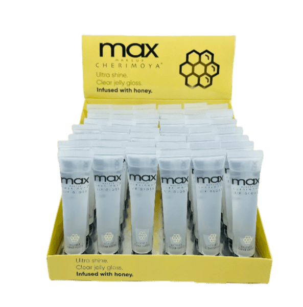 CH - MLH8290 - P : MAX Lip Gloss - Ultra Shine Clear Jelly Gloss/Infused with Honey 4 DZ - CosmeticholicCherimoyaCHLipsCH - MLH8290 - P : MAX Lip Gloss - Ultra Shine Clear Jelly Gloss/Infused with Honey 4 DZ