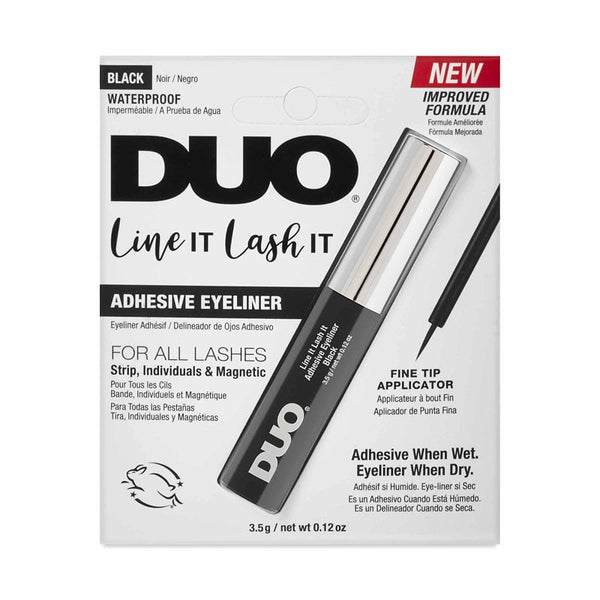DUO - 66949INT.4 Line It Lash It Adhesive Eyeliner Black : 6 PC - CosmeticholicDuoDUO66949INT.4Tools & BrushesDUO - 66949INT.4 Line It Lash It Adhesive Eyeliner Black : 6 PC
