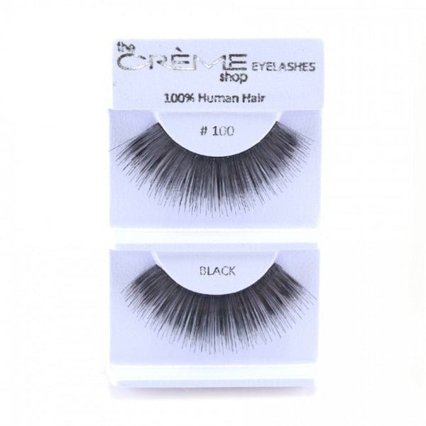 Human Hair Eyelashes 100 - 1DZ Pack - CosmeticholicThe Creme ShopEyesThe Creme Shop 100% Human Hair Eyelashes 100 Wholesale - Cosmeticholic