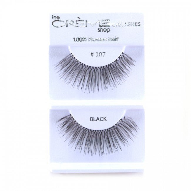 Human Hair Eyelashes 107 - 1DZ Pack - CosmeticholicThe Creme ShopEyesThe Creme Shop 100% Human Hair Eyelashes 107 Wholesale - Cosmeticholic