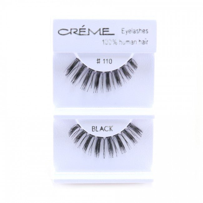 Human Hair Eyelashes 110 - 1DZ Pack - CosmeticholicThe Creme ShopEyesThe Creme Shop 100% Human Hair Eyelashes 110 Wholesale - Cosmeticholic