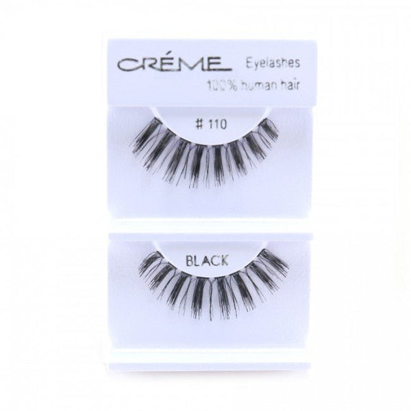 Human Hair Eyelashes 110 - 1DZ Pack - CosmeticholicThe Creme ShopEyesThe Creme Shop 100% Human Hair Eyelashes 110 Wholesale - Cosmeticholic