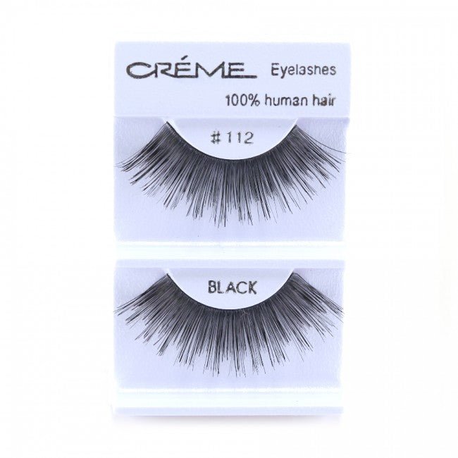 Human Hair Eyelashes 112 - 1DZ Pack - CosmeticholicThe Creme ShopEyesThe Creme Shop 100% Human Hair Eyelashes 112 Wholesale - Cosmeticholic