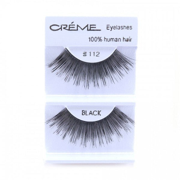 Human Hair Eyelashes 112 - 1DZ Pack - CosmeticholicThe Creme ShopEyesThe Creme Shop 100% Human Hair Eyelashes 112 Wholesale - Cosmeticholic