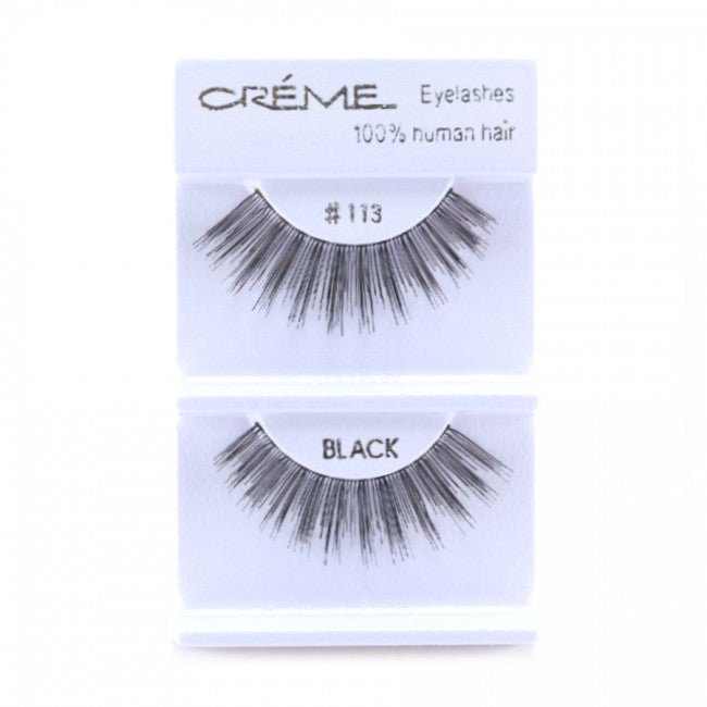Human Hair Eyelashes 113 - 1DZ Pack - CosmeticholicThe Creme ShopEyesThe Creme Shop 100% Human Hair Eyelashes 113 Wholesale - Cosmeticholic