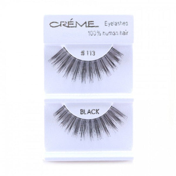 Human Hair Eyelashes 113 - 1DZ Pack - CosmeticholicThe Creme ShopEyesThe Creme Shop 100% Human Hair Eyelashes 113 Wholesale - Cosmeticholic