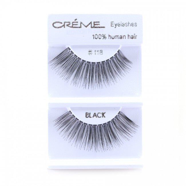 Human Hair Eyelashes 118 - 1DZ Pack - CosmeticholicThe Creme ShopEyesThe Creme Shop 100% Human Hair Eyelashes 118 Wholesale - Cosmeticholic