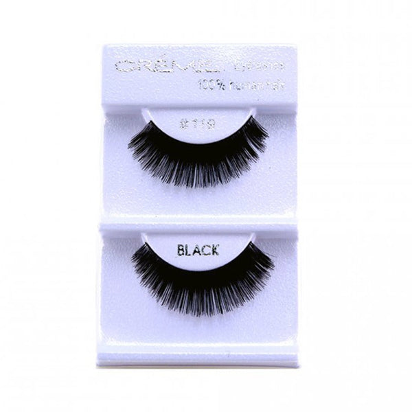 Human Hair Eyelashes 119 - 1DZ Pack - CosmeticholicThe Creme ShopEyesThe Creme Shop 100% Human Hair Eyelashes 119 Wholesale - Cosmeticholic