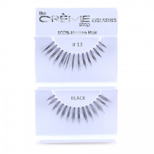 Human Hair Eyelashes 13 - 1DZ Pack - CosmeticholicThe Creme ShopEyesThe Creme Shop 100% Human Hair Eyelashes 13 Wholesale - Cosmeticholic