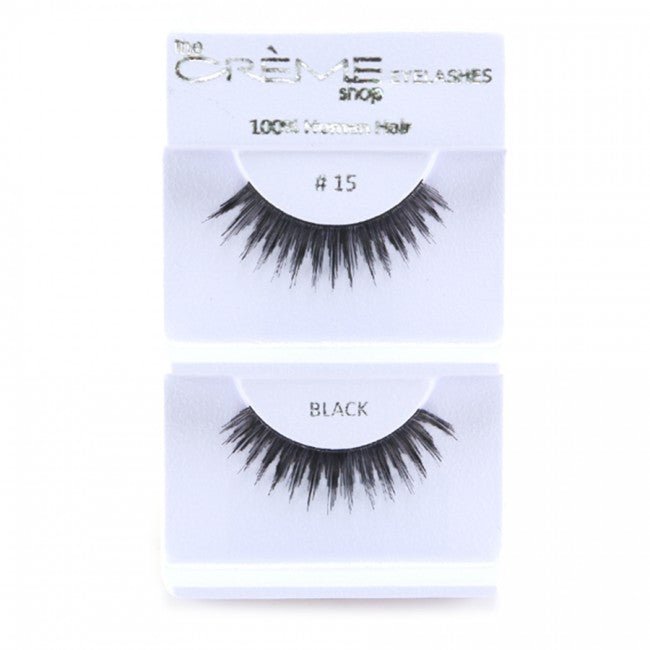 Human Hair Eyelashes 15 - 1DZ Pack - CosmeticholicThe Creme ShopEyesThe Creme Shop 100% Human Hair Eyelashes 15 Wholesale - Cosmeticholic