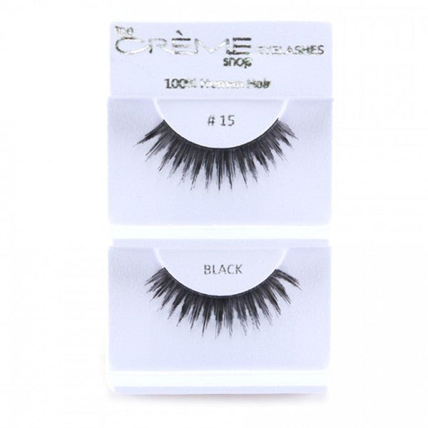 Human Hair Eyelashes 15 - 1DZ Pack - CosmeticholicThe Creme ShopEyesThe Creme Shop 100% Human Hair Eyelashes 15 Wholesale - Cosmeticholic