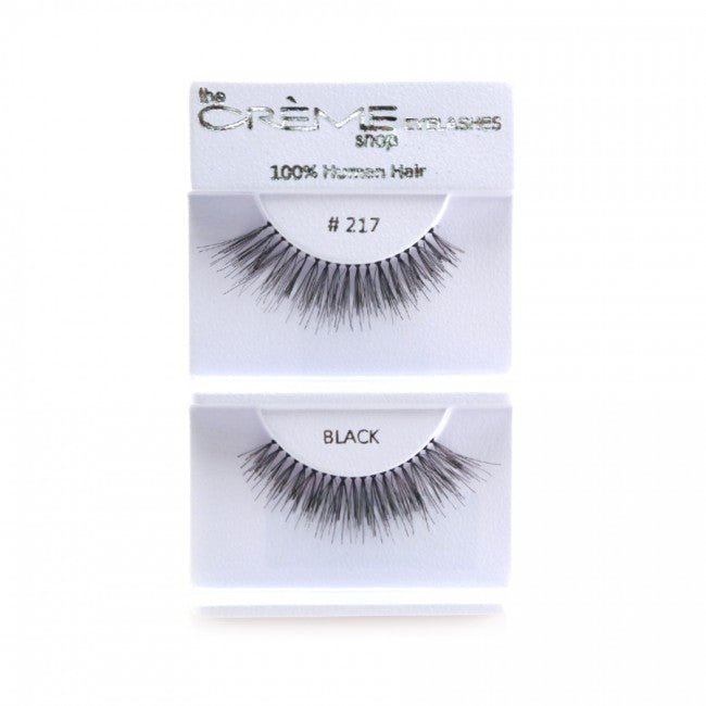 Human Hair Eyelashes 217 - 1DZ Pack - CosmeticholicThe Creme ShopEyesThe Creme Shop 100% Human Hair Eyelashes 217 Wholesale - Cosmeticholic