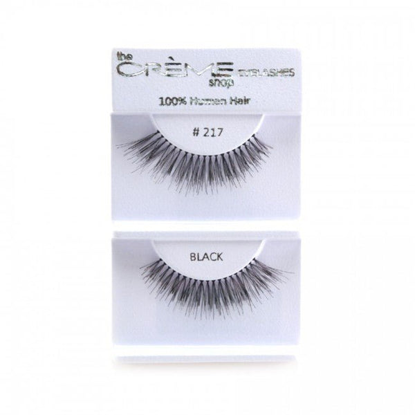 Human Hair Eyelashes 217 - 1DZ Pack - CosmeticholicThe Creme ShopEyesThe Creme Shop 100% Human Hair Eyelashes 217 Wholesale - Cosmeticholic