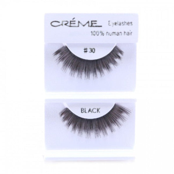 Human Hair Eyelashes 30 - 1DZ Pack - CosmeticholicThe Creme ShopEyesThe Creme Shop 100% Human Hair Eyelashes 30 Wholesale - Cosmeticholic