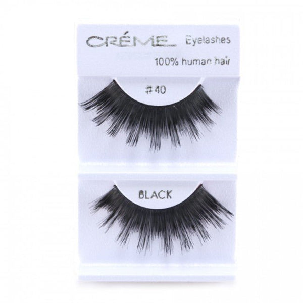 Human Hair Eyelashes 40 - 1DZ Pack - CosmeticholicThe Creme ShopEyesThe Creme Shop 100% Human Hair Eyelashes 40 Wholesale - Cosmeticholic