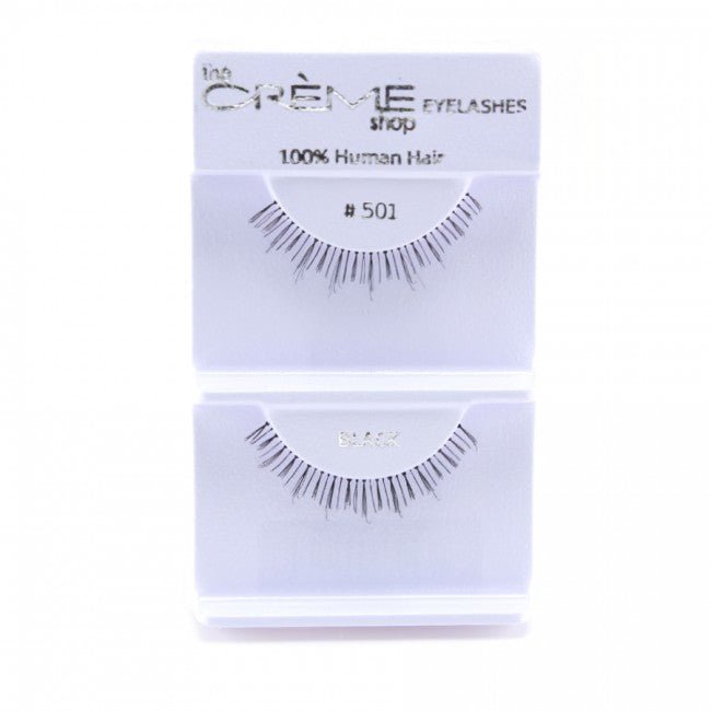 Human Hair Eyelashes 501 - 1DZ Pack - CosmeticholicThe Creme ShopEyesThe Creme Shop 100% Human Hair Eyelashes 501 Wholesale - Cosmeticholic