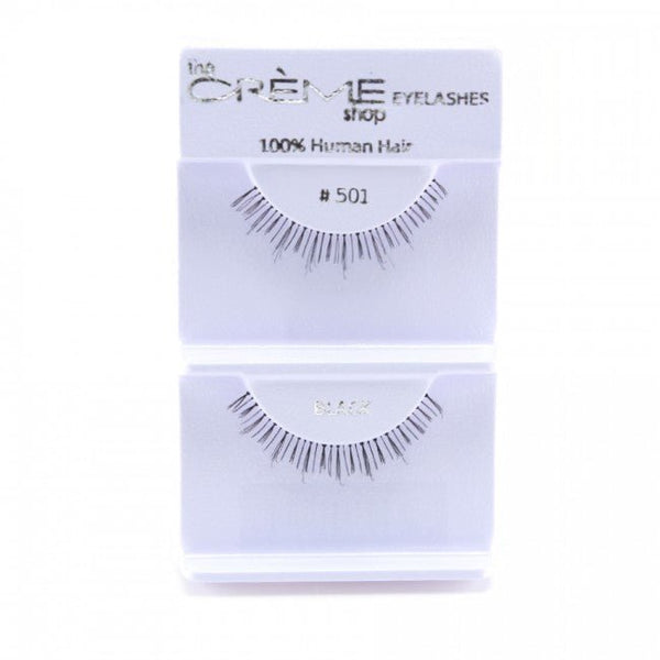 Human Hair Eyelashes 501 - 1DZ Pack - CosmeticholicThe Creme ShopEyesThe Creme Shop 100% Human Hair Eyelashes 501 Wholesale - Cosmeticholic