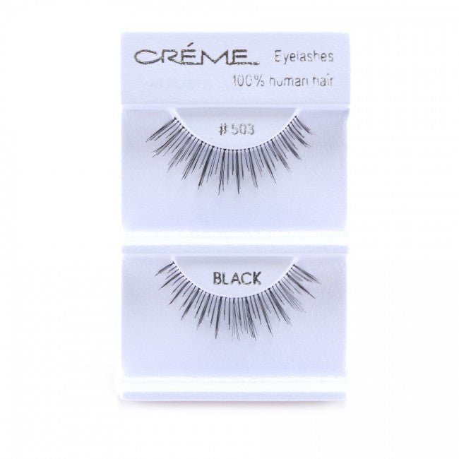 Human Hair Eyelashes 503 - 1DZ Pack - CosmeticholicThe Creme ShopEyesThe Creme Shop 100% Human Hair Eyelashes 503 Wholesale - Cosmeticholic
