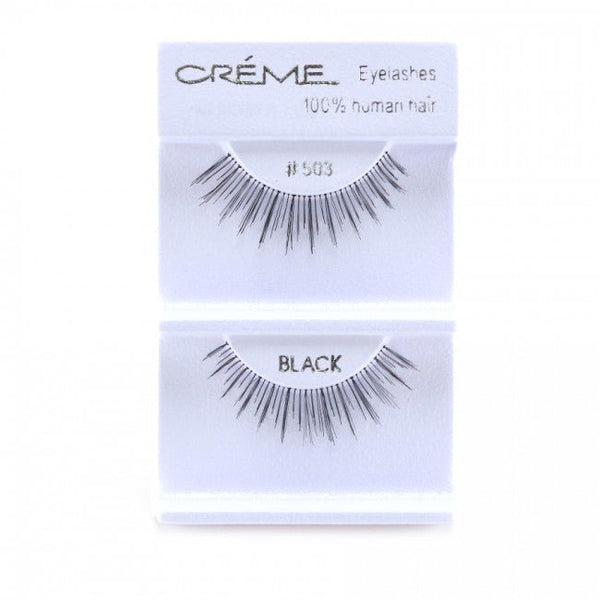 Human Hair Eyelashes 503 - 1DZ Pack - CosmeticholicThe Creme ShopEyesThe Creme Shop 100% Human Hair Eyelashes 503 Wholesale - Cosmeticholic