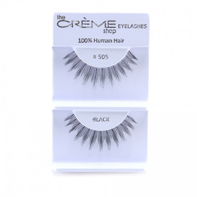 Human Hair Eyelashes 505 - 1DZ Pack - CosmeticholicThe Creme ShopEyesThe Creme Shop 100% Human Hair Eyelashes 505 Wholesale - Cosmeticholic