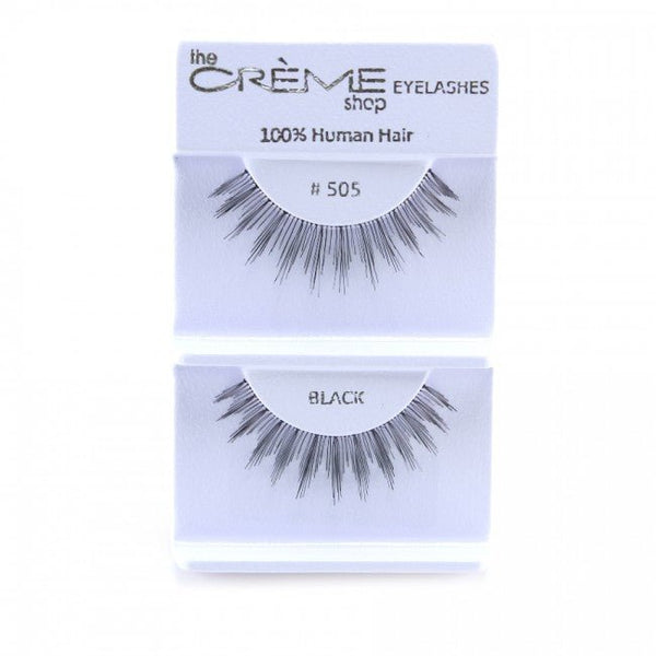 Human Hair Eyelashes 505 - 1DZ Pack - CosmeticholicThe Creme ShopEyesThe Creme Shop 100% Human Hair Eyelashes 505 Wholesale - Cosmeticholic