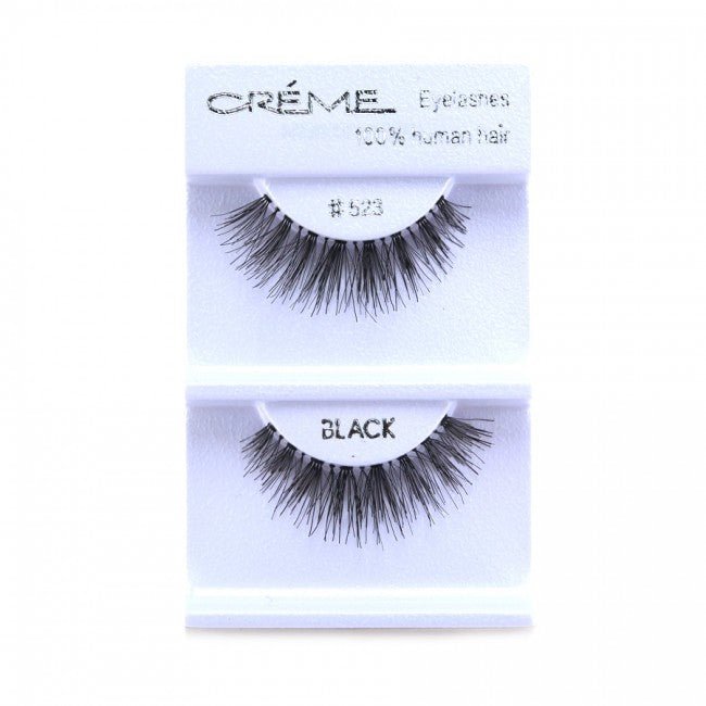 Human Hair Eyelashes 523 - 1DZ Pack - CosmeticholicThe Creme ShopEyesThe Creme Shop 100% Human Hair Eyelashes 523 Wholesale - Cosmeticholic