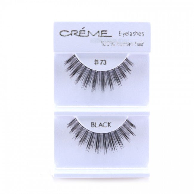 Human Hair Eyelashes 73 - 1DZ Pack - CosmeticholicThe Creme ShopEyesThe Creme Shop 100% Human Hair Eyelashes 73 Wholesale - Cosmeticholic