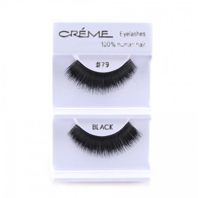 Human Hair Eyelashes 79 - 1DZ Pack - CosmeticholicThe Creme ShopEyesThe Creme Shop 100% Human Hair Eyelashes 79 Wholesale - Cosmeticholic