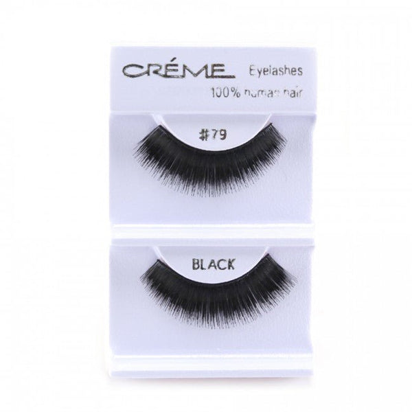Human Hair Eyelashes 79 - 1DZ Pack - CosmeticholicThe Creme ShopEyesThe Creme Shop 100% Human Hair Eyelashes 79 Wholesale - Cosmeticholic
