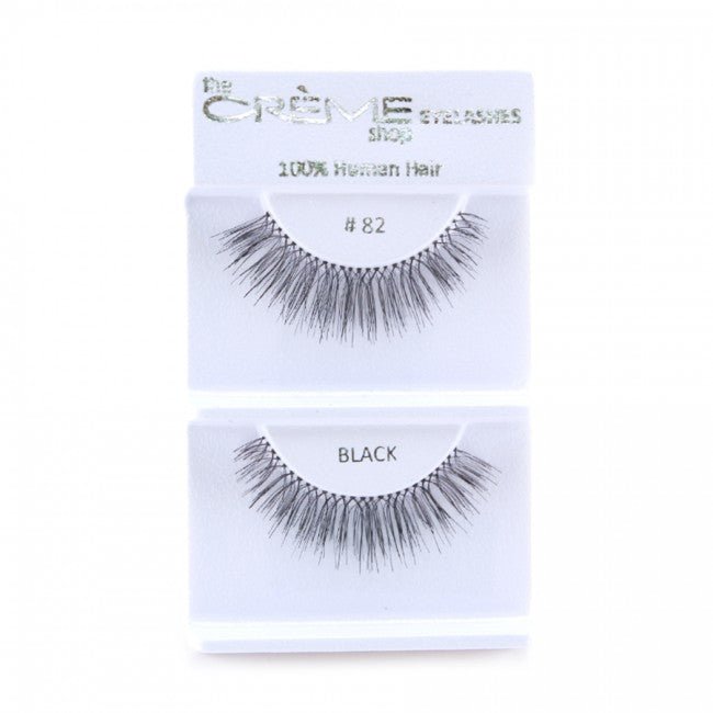 Human Hair Eyelashes 82 - 1DZ Pack - CosmeticholicThe Creme ShopEyesThe Creme Shop Eyelashes 82 100% Human Hair Wholesale - Cosmeticholic