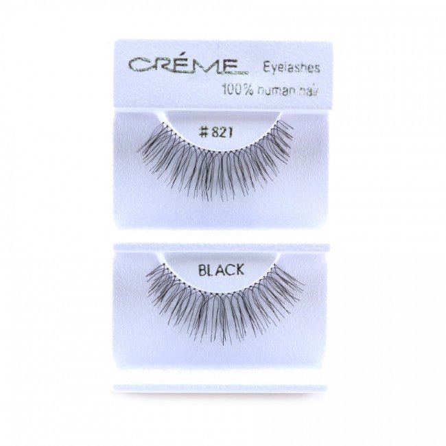Human Hair Eyelashes 821 - 1DZ Pack - CosmeticholicThe Creme ShopEyesThe Creme Shop 100% Human Hair Eyelashes 821 Wholesale - Cosmeticholic