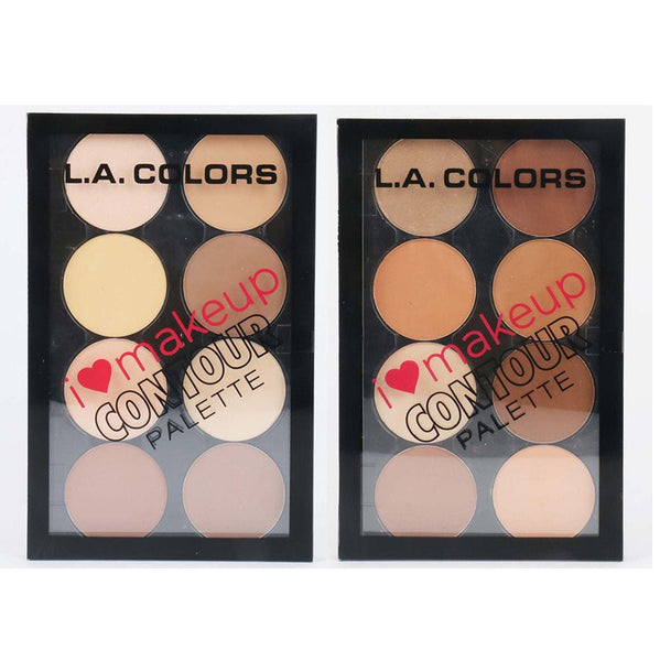 I Heart Makeup Contour Palette 3Pcs - CosmeticholicL.A. COLORSFaceC30352 Light to MediumL.A. COLORS I Heart Makeup Contour Palette C30352 Light to Medium & C30353 Medium to Deep wholesale - Cosmeticholic