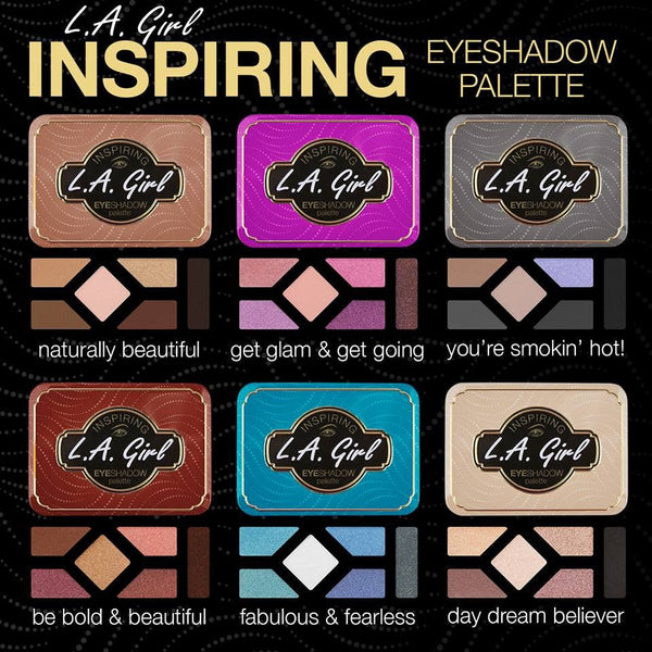 Inspiring Eyeshadow Palette 6 SHADES - 3PC - CosmeticholicL.A. GirlEyesGES335 Naturally BeautifulL.A. Girl Inspiring Eyeshadow Palette wholesale cosmetmic price - Cosmeticholic