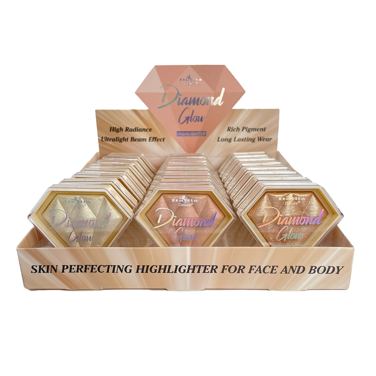 ITA - 135 Diamond Glow Highlighter : 2 DZ - CosmeticholicItalia DeluxeITA135FaceITA - 135 Diamond Glow Highlighter : 2 DZ