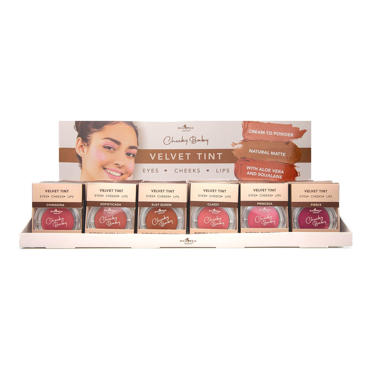 ITA - 304 Cheeky Baby Velvet Tint for Eyes, Cheeks and Lips : 3 DZ - CosmeticholicItalia DeluxeITA304EyesITA - 304 Cheeky Baby Velvet Tint for Eyes, Cheeks and Lips : 3 DZ