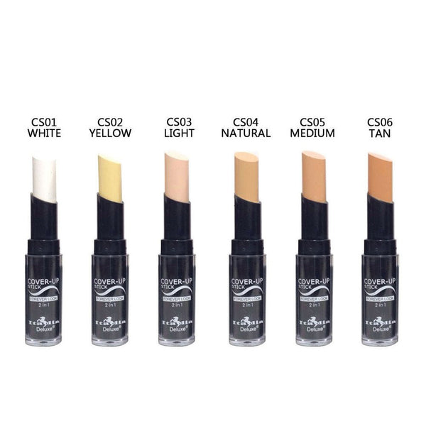 ITA - 886: Cover - Up Stick 6 SHADES - 6 PC - CosmeticholicItalia Deluxe886 Assorted-1FaceCS01 WhiteITA - 886: Italia Deluxe Cover - Up Stick Wholesale - Cosmeticholic