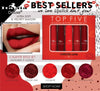 Italia Deluxe 191Set2 : Top Five Mousse Matte Lipstick Set Caliente Reds-Cosmeticholic